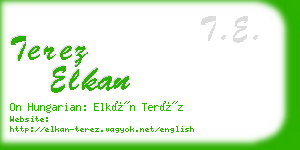 terez elkan business card